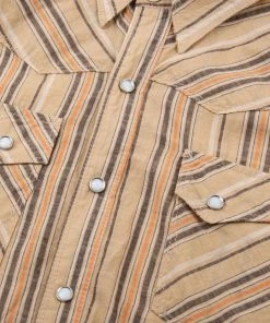 Freenote Cloth - Calico Tan Stripe Western Shirt