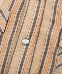 Freenote Cloth - Calico Tan Stripe Western Shirt 18 Freenote Cloth - Calico Tan Stripe Western Shirt