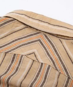 Freenote Cloth - Calico Tan Stripe Western Shirt 21 Freenote Cloth - Calico Tan Stripe Western Shirt