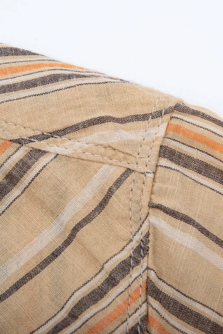 Freenote Cloth - Calico Tan Stripe Western Shirt 10 Freenote Cloth - Calico Tan Stripe Western Shirt