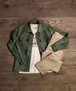 Benzak - BWS-03 Military Overshirt 10 Oz. Army Green Military Twill Shirts&Overshirts 23 Benzak - BWS-03 Military Overshirt 10 Oz. Army Green Military Twill Shirts&Overshirts