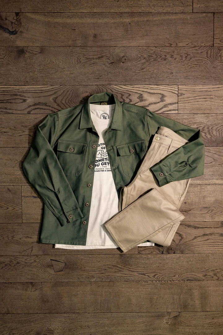 Benzak - BWS-03 Military Overshirt 10 Oz. Army Green Military Twill Shirts&Overshirts 13 Benzak - BWS-03 Military Overshirt 10 Oz. Army Green Military Twill Shirts&Overshirts