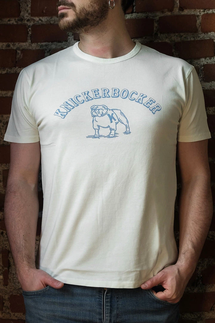 Tees Knickerbocker - Bulldog T-shirt In Milk 3 Tees Knickerbocker - Bulldog T-shirt In Milk
