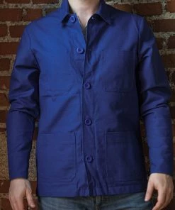 Outerwear&jackets Bleu Blaton - French Work Jacket In French Blue