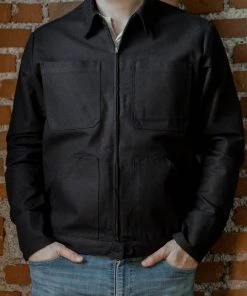 Outerwear&jackets Bleu Blaton - Short Mechanic Worker Jacket In Black