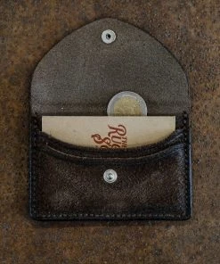 Alberto Luti - Card And Coins Holder In Suede Dark Brown Leather 9 Alberto Luti - Card And Coins Holder In Suede Dark Brown Leather