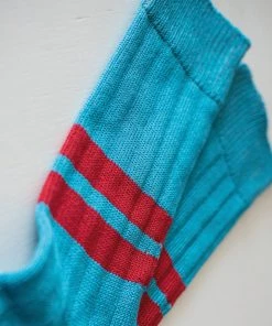 The Rugged Society Heritage9.1 - 1960 Cerulean - Double Red Stripes