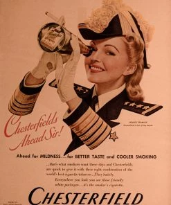 Antiques 1941 Louise Stanley Chesterfield Life Magazine Original Ad