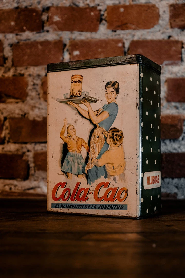 Antiques 1960's COLA-CAO Alubias Tin Litho Box, Spain Antiques&Collectibles 3 Antiques 1960's COLA-CAO Alubias Tin Litho Box, Spain Antiques&Collectibles