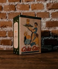 Antiques 1960's COLA-CAO Alubias Tin Litho Box, Spain Antiques&Collectibles