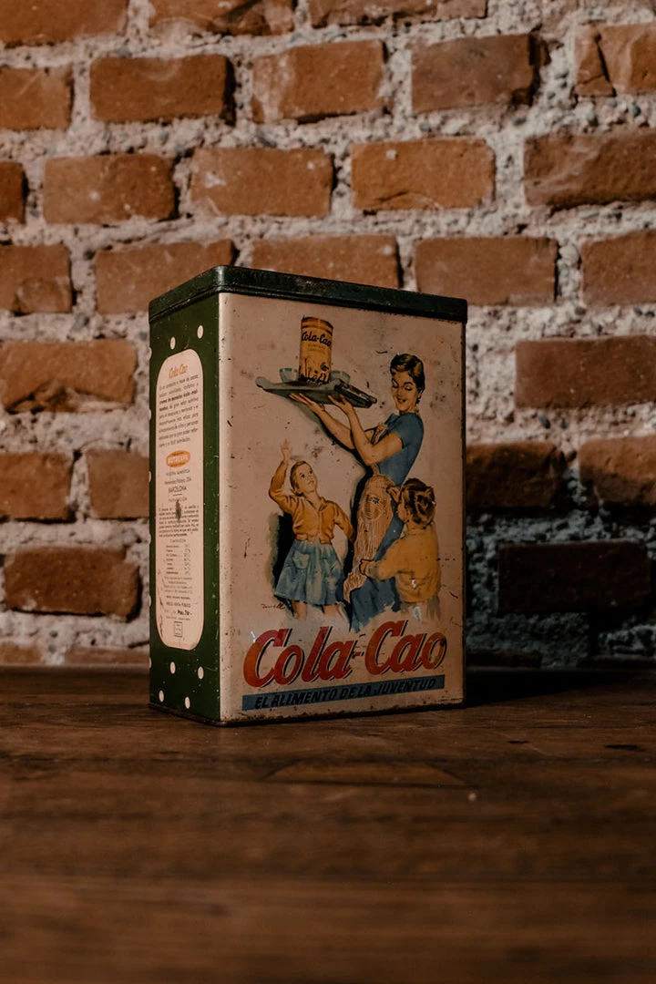 Antiques 1960's COLA-CAO Alubias Tin Litho Box, Spain Antiques&Collectibles 4 Antiques 1960's COLA-CAO Alubias Tin Litho Box, Spain Antiques&Collectibles