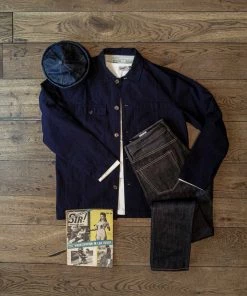 Universal Works - Dockside Overshirt In Navy Ripstop Cotton