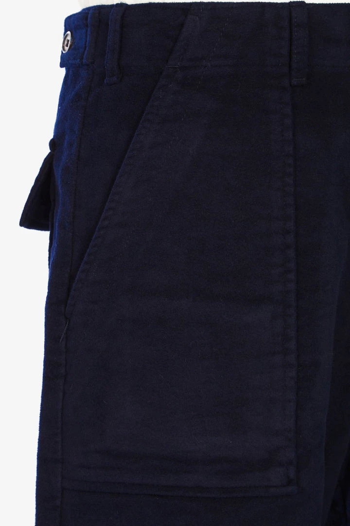 Universal Works - Fatigue Pant In Navy Moleskin 7 Universal Works - Fatigue Pant In Navy Moleskin