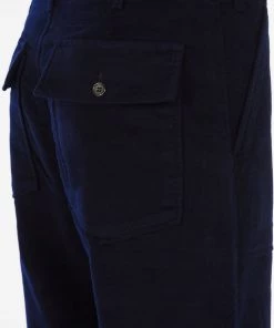 Universal Works - Fatigue Pant In Navy Moleskin 11 Universal Works - Fatigue Pant In Navy Moleskin