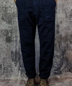 Universal Works - Fatigue Pant In Navy Moleskin