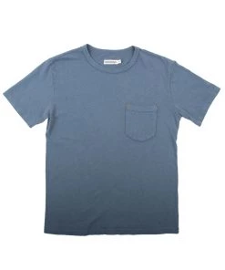 Freenote Cloth - 9 Ounce Pocket Tee - Faded Blue 12 Freenote Cloth - 9 Ounce Pocket Tee - Faded Blue