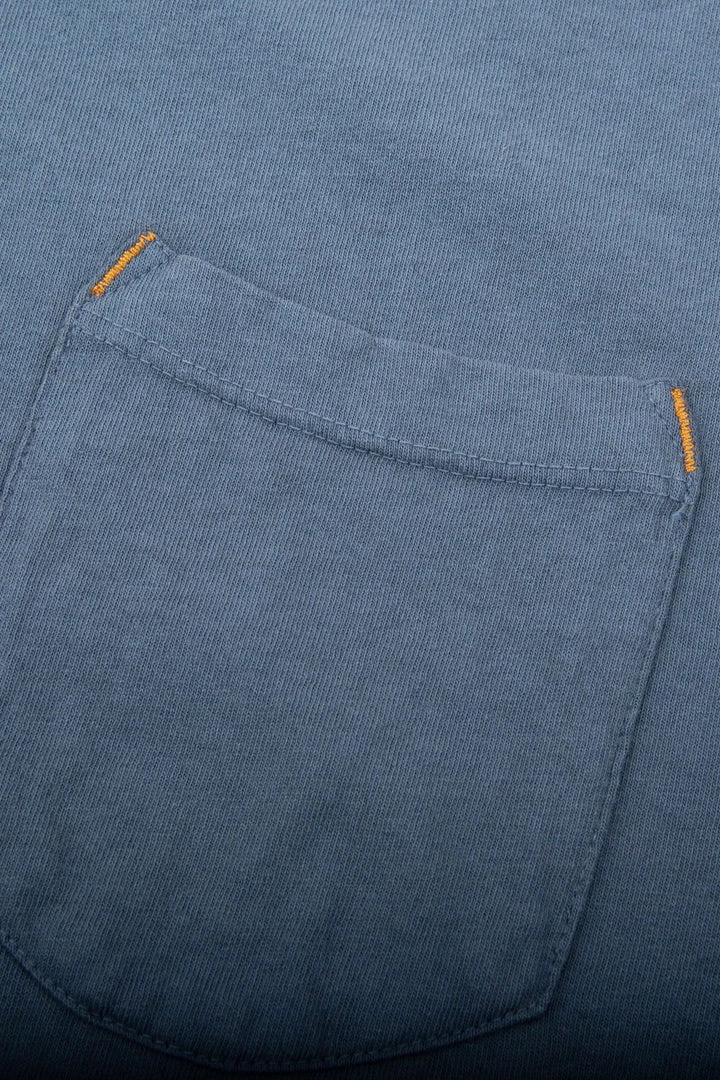 Freenote Cloth - 9 Ounce Pocket Tee - Faded Blue 3 Freenote Cloth - 9 Ounce Pocket Tee - Faded Blue