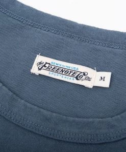 Freenote Cloth - 9 Ounce Pocket Tee - Faded Blue 9 Freenote Cloth - 9 Ounce Pocket Tee - Faded Blue