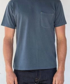 Freenote Cloth - 9 Ounce Pocket Tee - Faded Blue