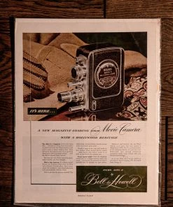 Antiques 1948 Bell & Howell Filmo Auto-8 Movie Camera Magazine Ad Antiques&Collectibles