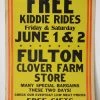 Antiques Fulton Clover Farm Store Vintage Poster Ad - Indiana (USA)