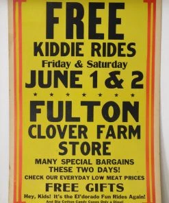 Antiques Fulton Clover Farm Store Vintage Poster Ad - Indiana (USA)