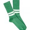 The Rugged Society Socks Heritage9.1 - 1960 Green - Double White Stripe