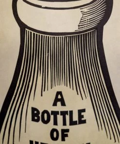 Antiques Antiques&Collectibles Rare 1950's Hood's Milk Vintage Paper Advertising Sign