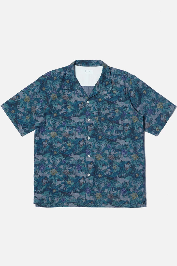 Universal Works - Camp Shirt In Indigo Jungle Chambray 3 Universal Works - Camp Shirt In Indigo Jungle Chambray