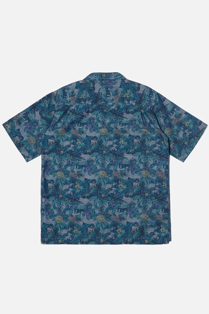 Universal Works - Camp Shirt In Indigo Jungle Chambray 6 Universal Works - Camp Shirt In Indigo Jungle Chambray
