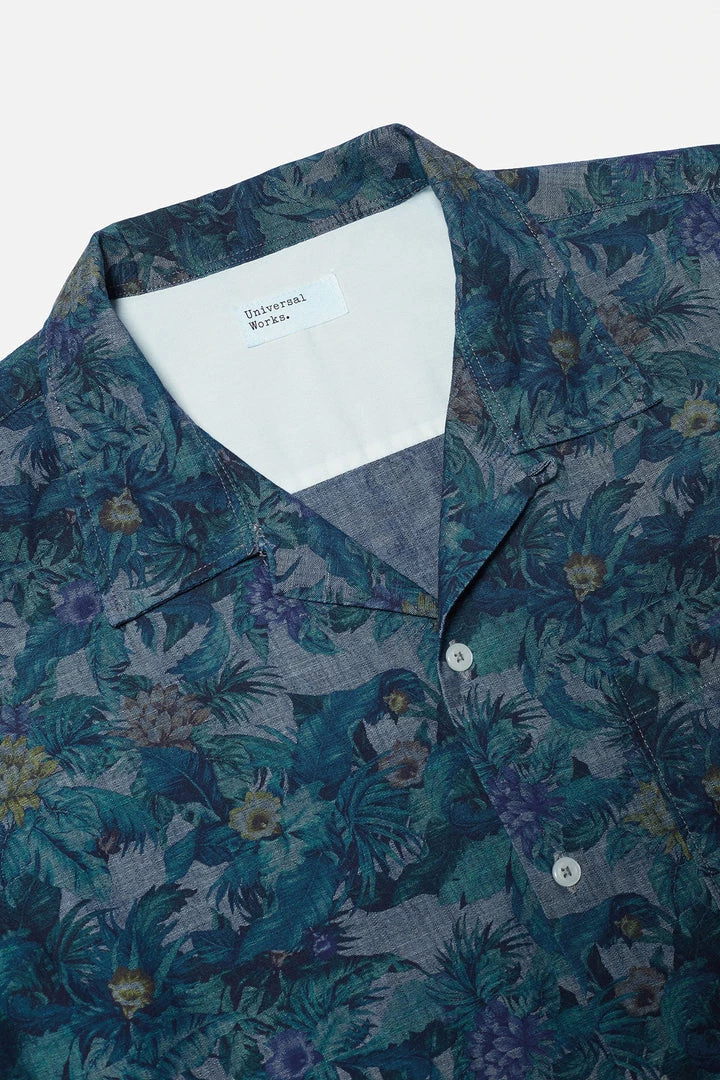 Universal Works - Camp Shirt In Indigo Jungle Chambray 4 Universal Works - Camp Shirt In Indigo Jungle Chambray