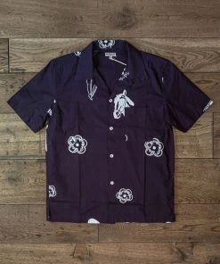 Knickerbocker - ? Camp Shirt In Dark Navy Shirts&Overshirts