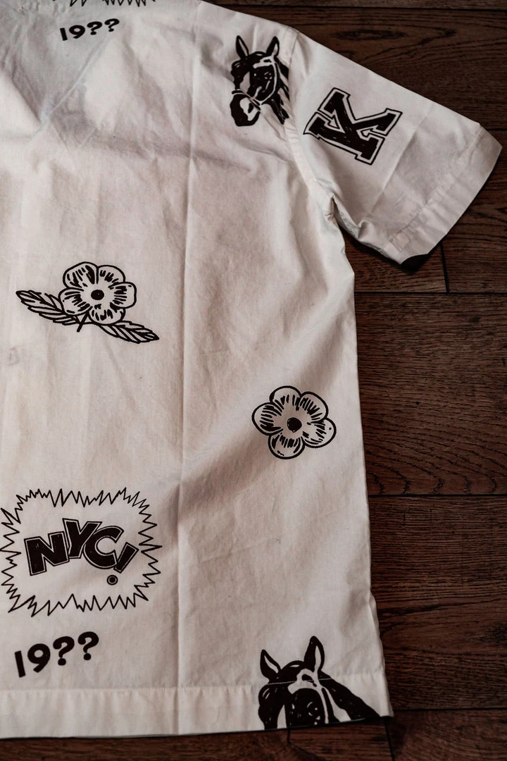 Knickerbocker - ? Camp Shirt In White Shirts&Overshirts 10 Knickerbocker - ? Camp Shirt In White Shirts&Overshirts