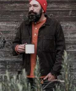 Knickerbocker - Corduroy Chore Shirt In Dark Grey Shirts&Overshirts