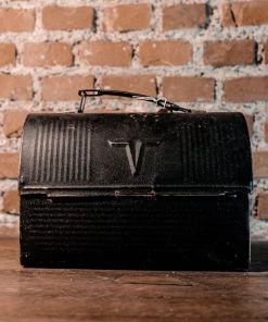 Antiques 1950's American Thermos Co. Black Metal Worker Lunch Box Norwich Conn. USA Antiques&Collectibles 12 Antiques 1950's American Thermos Co. Black Metal Worker Lunch Box Norwich Conn. USA Antiques&Collectibles