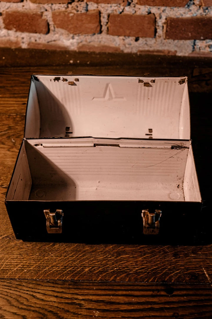 Antiques 1950's American Thermos Co. Black Metal Worker Lunch Box Norwich Conn. USA Antiques&Collectibles 7 Antiques 1950's American Thermos Co. Black Metal Worker Lunch Box Norwich Conn. USA Antiques&Collectibles