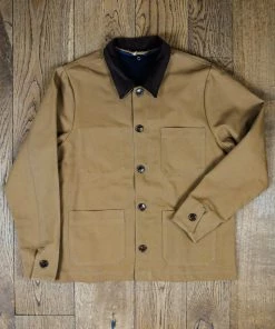 Bleu Blaton - French Chore Jacket In Caramel