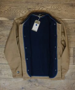 Bleu Blaton - French Chore Jacket In Caramel