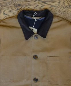 Bleu Blaton - French Chore Jacket In Caramel