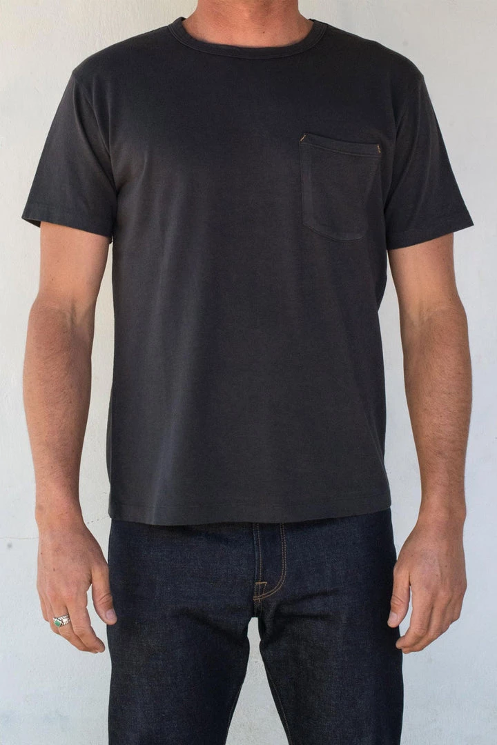 Freenote Cloth - 9 Ounce Pocket Tee - Midnight 3 Freenote Cloth - 9 Ounce Pocket Tee - Midnight
