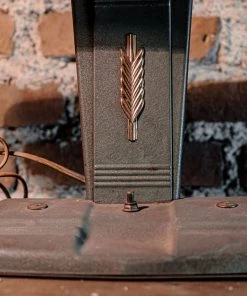 Antiques Midcentury MOE Industrial Task Desk Metal Grey Lamp