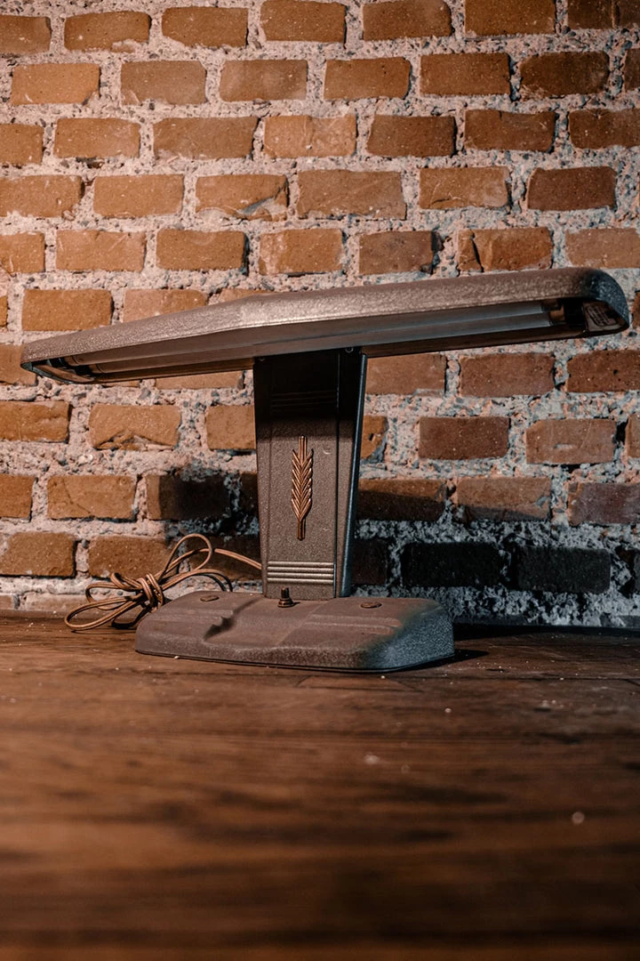 Antiques Midcentury MOE Industrial Task Desk Metal Grey Lamp 6 Antiques Midcentury MOE Industrial Task Desk Metal Grey Lamp