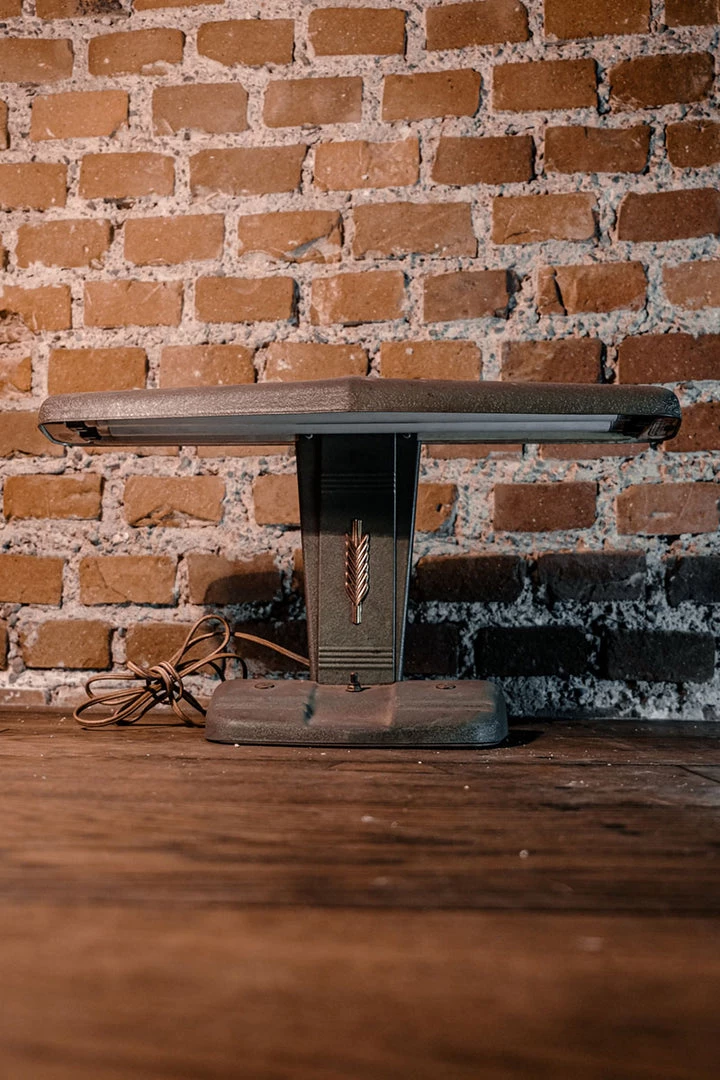 Antiques Midcentury MOE Industrial Task Desk Metal Grey Lamp 5 Antiques Midcentury MOE Industrial Task Desk Metal Grey Lamp