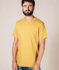 Benzak - BT-01 POCKET TEE Mustard Heavy Jersey New