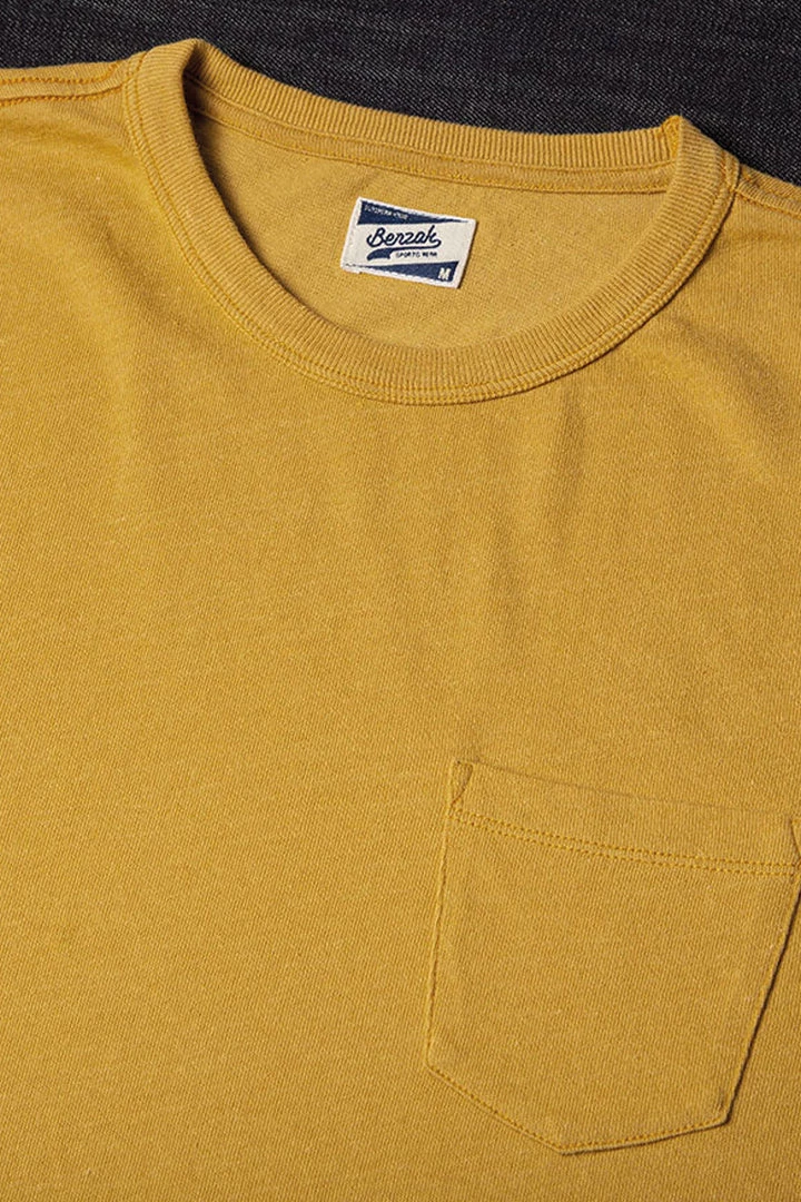 Benzak - BT-01 POCKET TEE Mustard Heavy Jersey New 4 Benzak - BT-01 POCKET TEE Mustard Heavy Jersey New