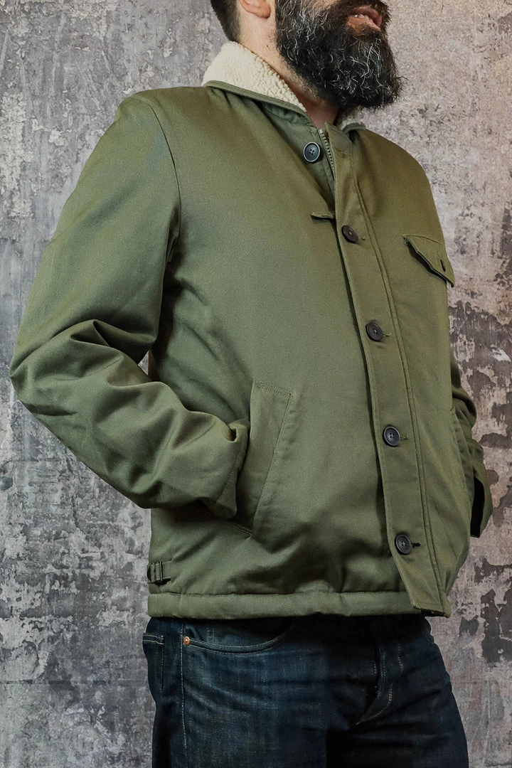 Universal Works - N1 Jacket In Light Olive Twill 6 Universal Works - N1 Jacket In Light Olive Twill