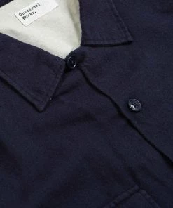 Shirts&Overshirts Universal Works - Worker Shirt In Navy Hudson Cotton 11 Shirts&Overshirts Universal Works - Worker Shirt In Navy Hudson Cotton