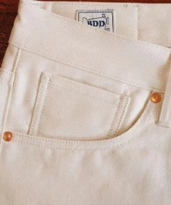 Benzak - B-01 SLIM 12 Oz. Ecru Selvedge New