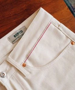 Benzak - B-01 SLIM 12 Oz. Ecru Selvedge New