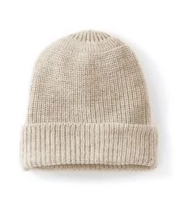 Knitwear Peregrine - Porter Ribbed Beanie In Oatmeal